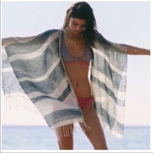 ECOTE Urban Outfitters Stripe Beach Cover Poncho